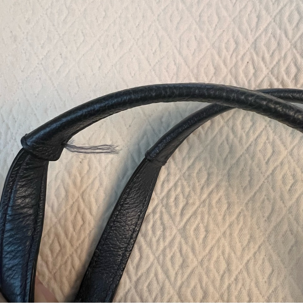 COACH Mickie Satchel Pearlised Blue Leather - Picture 6 of 16